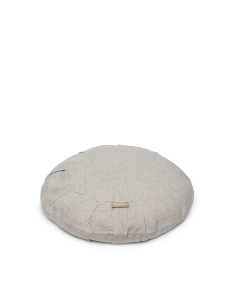 linen round meditation cushion cover