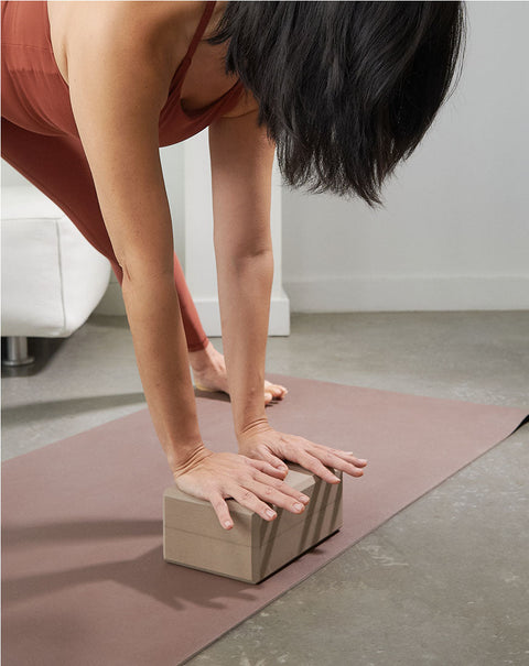 Bran Set Of 2 Blocks Of Yoga - (yoga Block With 1 Yoga Strap) Block Of High  Density Flexible Eva Foam For Yoga, General Fitness, Pilates, Pilates, Pil