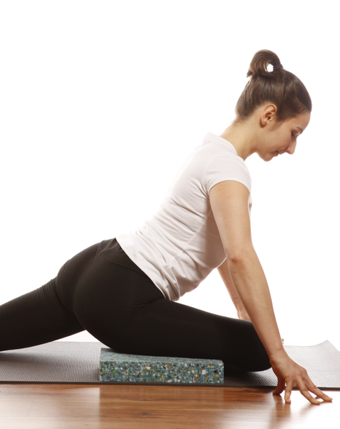 Buy Halfmoon Chip Foam Yoga Block with Cover at
