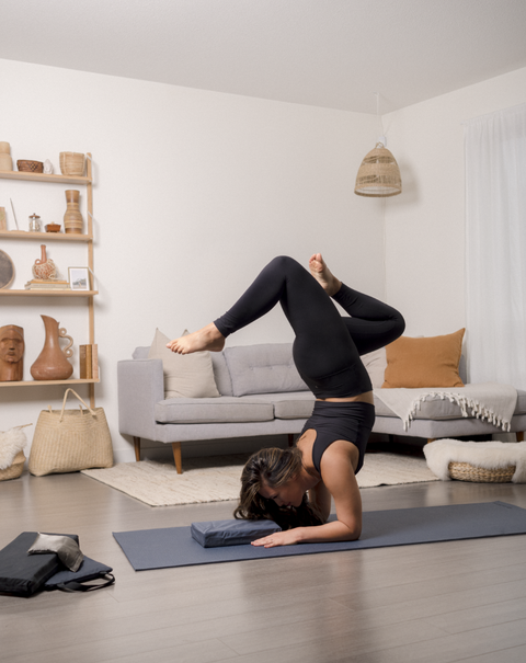 Cork yoga block Halfmoon · Amma Thérapie
